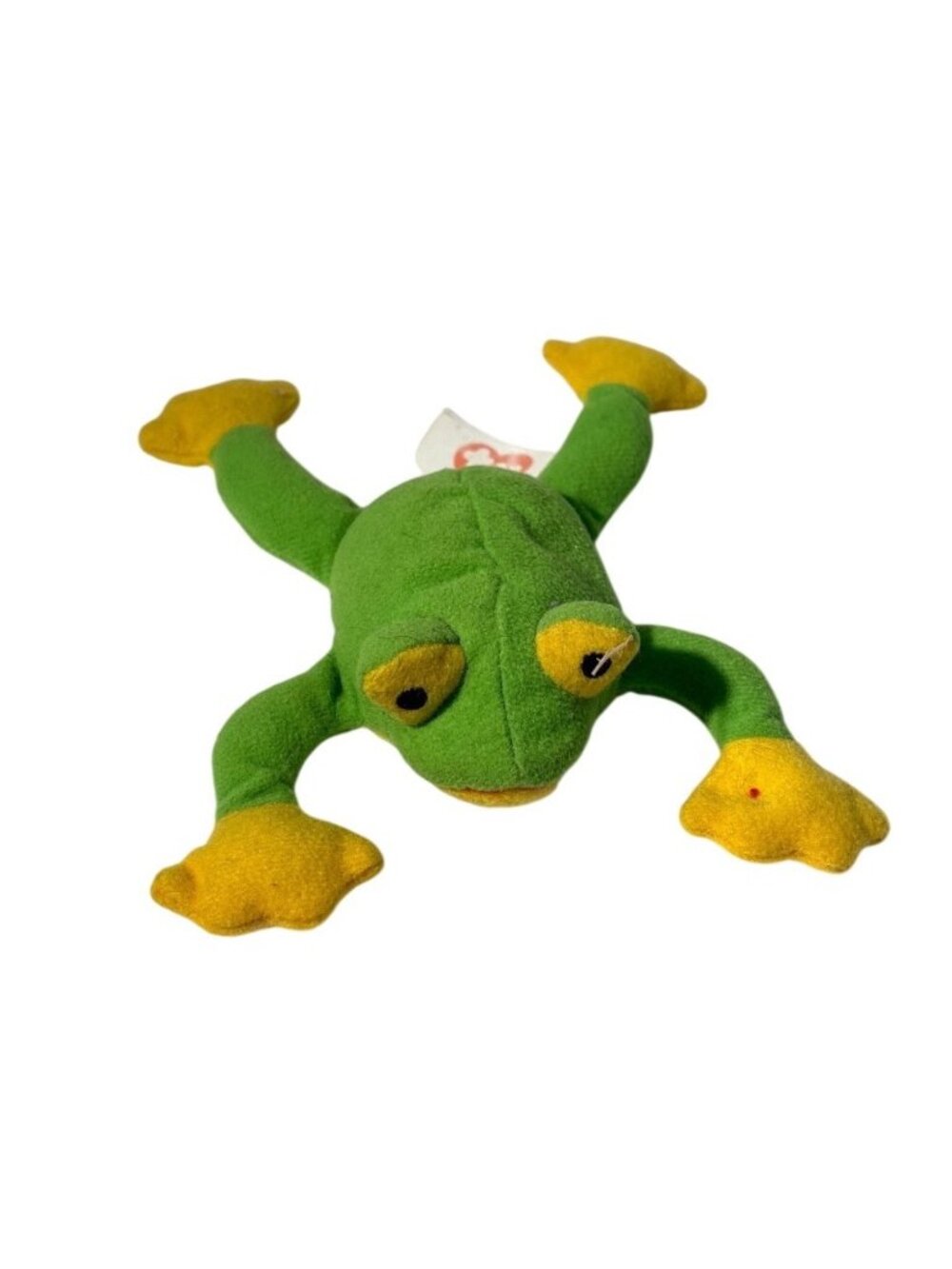 Ty Beanie Baby 1993 Smoochy The Frog Green & Yellow Plush Toy